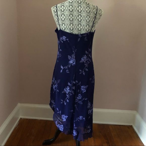 Box 4 Fashion Bug Blue Floral Dress - Picture 2 of 3